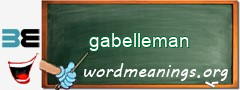 WordMeaning blackboard for gabelleman